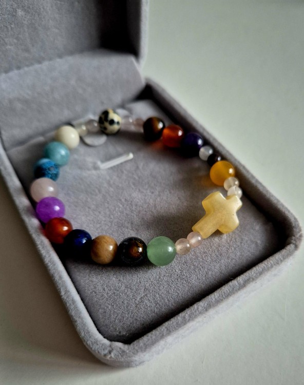 Bransoletka ROSARY DIANA z kamieni naturalnych - Mix kamieni